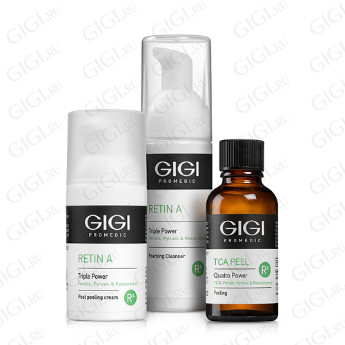 GiGi Retin A 33092 RA НаборTCA пилинг + Мусс + Постпилинг крем KIT