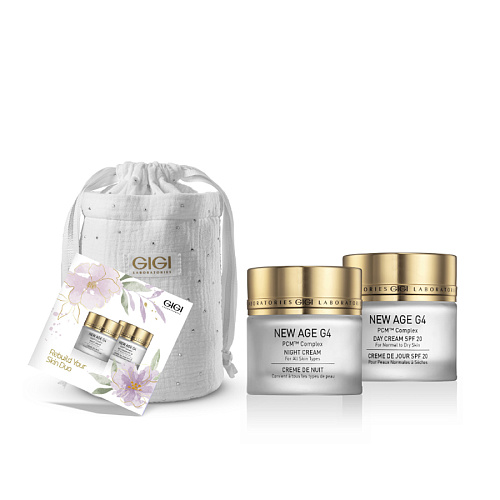 GiGi New Age G4 29084 New Age G4 Rebuild Your Skin DIO, набор омоложение (дневн 50мл + Ночн 50мл), шт