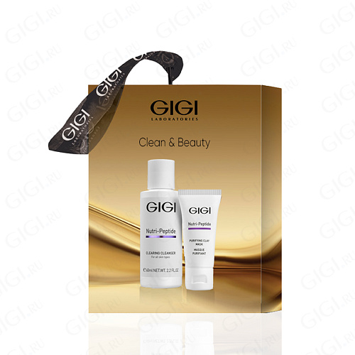 GiGi Nutri Peptide 70092 NP Clean and Beautiful, подарочный набор очищ., уп. 