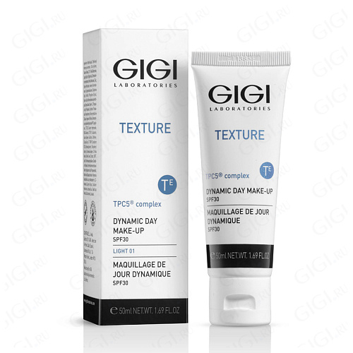 GiGi Texture 23132 Texture DDM Dynamic Day Make-Up, Динамический дневной тональный крем 30 SPF, 50мл